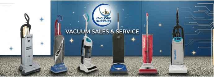 Commercial upright vacuums for carpet and hard floors - Sanitaire, Oreck, Riccar | U-Clean Supplies